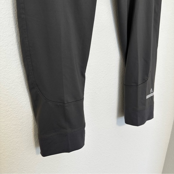 Adidas by Stella McCartney Cropped Leggings Asphalt Gray Elastic Waist Size S - Picture 3 of 10
